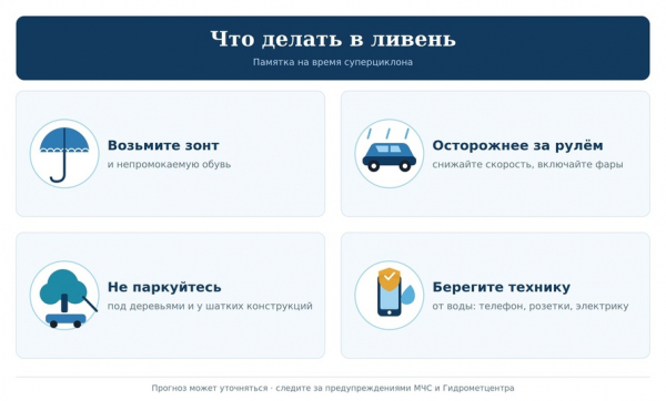 Мегациклон &laquo;Бернадетт&raquo; идёт на Москву: что за явление, когда ждать аномальных ливней и сколько выпадет осадков